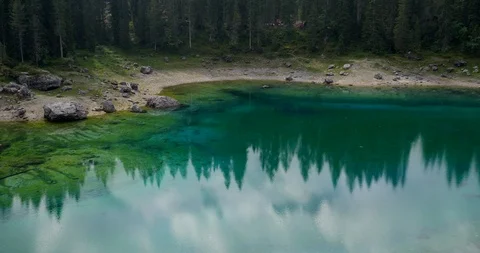 Lake Carezza Video stock 115126369