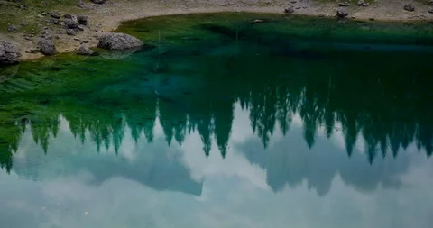 Lake Carezza Video stock 115129887