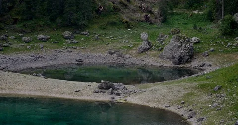 Lake Carezza Video stock 115130056