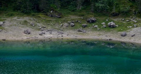 Lake Carezza Stock Footage 115130173
