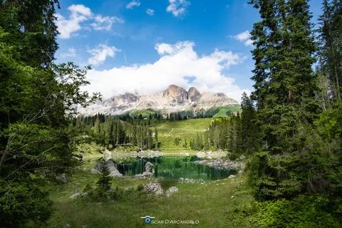 Lake Carezza, Stock Photos