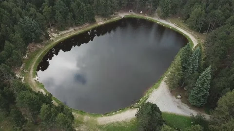 Lake of Cerdanya Stock Footage 220935554