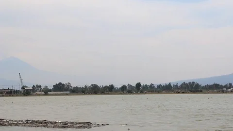Lake of Chalco, rest of the glorious lakes of Tenochtitlan Video stock 120699809