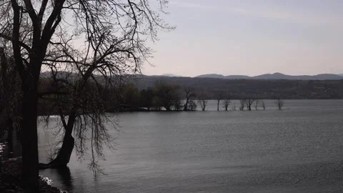 Lake Champlain. Crown Point, NY. Stock Footage 273607844