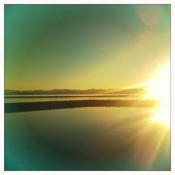Lake Champlain at Sunrise Stock Photos