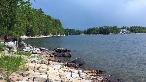 Lake Champlain in Vermont Stock Footage 94643701