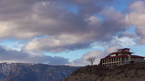 Lake Chelan 20140110-1 cloud sky time-laps winter Vídeo Stock 34089837