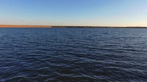 Lake Close Fly Video stock 220531722