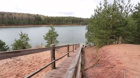 Lake close up view Video stock 153015617