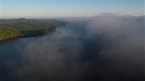 Lake clouds Stock Footage 155003110