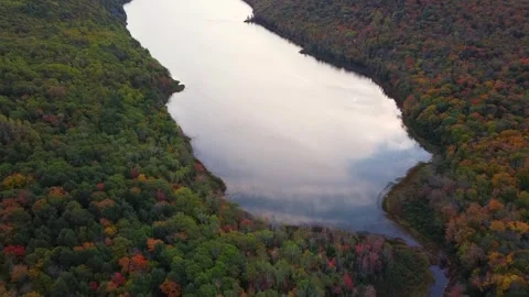 Lake of the Clouds Stock Footage 263612884