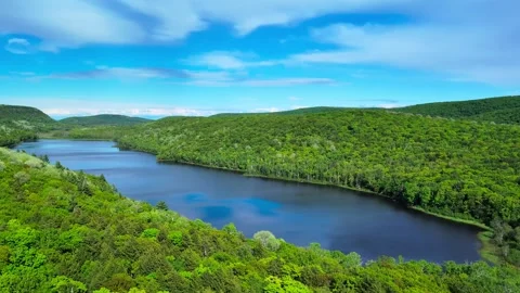 Lake of the Clouds Michigan Video stock 278536874