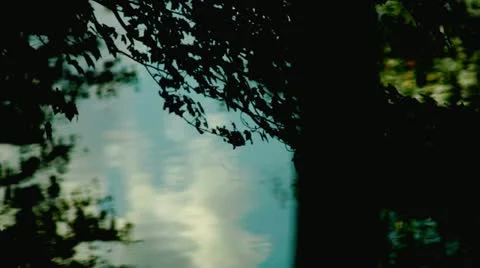 Lake clouds reflections summer Video stock 12451355