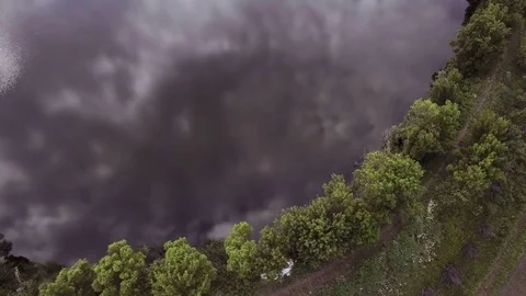 Lake with cloudy sky reflection Video stock 76651609