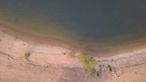 Lake Coastline Stock Footage 123559929