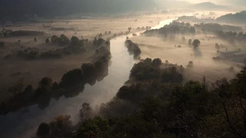 Lake of Como, Adda river Time lapse Stock Footage 81969560