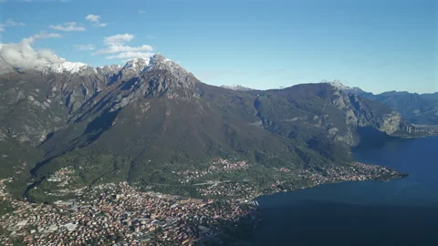 Lake Como Aerial View Stock Footage 284773348