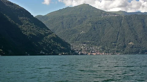 Lake Como by boat Stock Footage 66552900