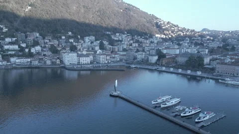 Lake Como is breathtaking Stock Footage 296089261