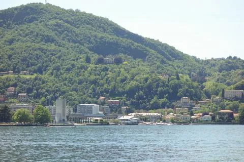 Lake Como in Brunate Stock Photos