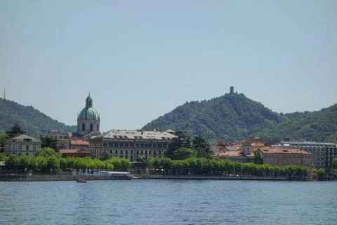 Lake Como in Brunate Stock Photos