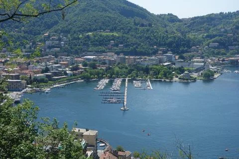 Lake Como in Brunate Foto stock