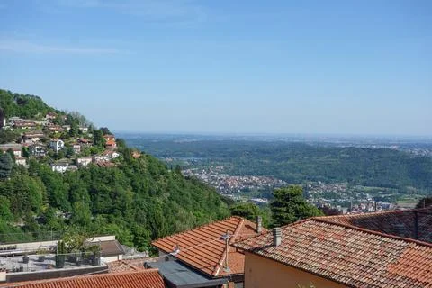 Lake Como in Brunate Stock Photos