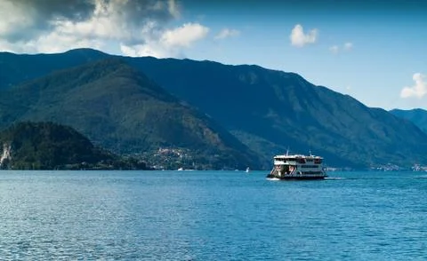 Lake Como Ferry Stock Photos