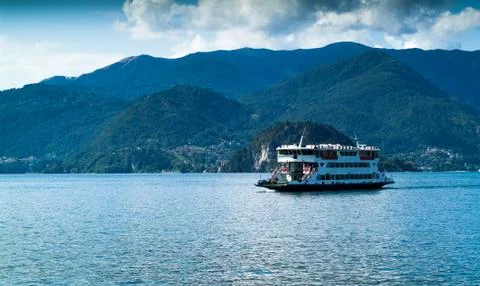 Lake Como Ferry Stock Photos