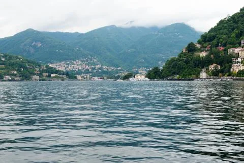 Lake Como landscape in spring Stock Photos