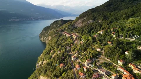 Lake Como panoramic view Stock Footage 249615528