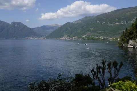 Lake Como, panoramic view Stock Photos