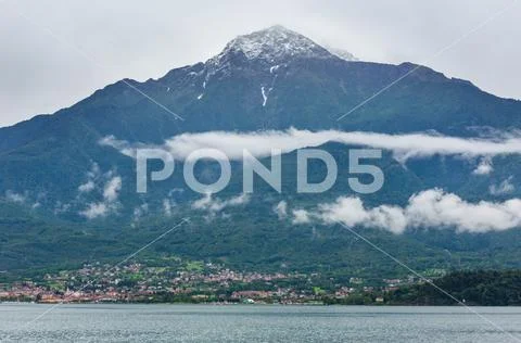 Lake Como summer view, Italy Stock Photos