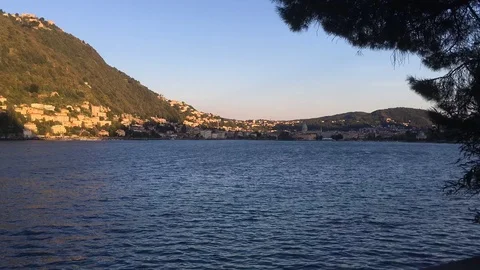 Lake Como Sunset Timelapse Stock Footage 94208753