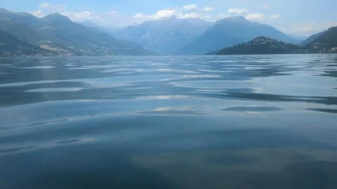 Lake Como view from the coast at Bellera Stock Footage 313361863