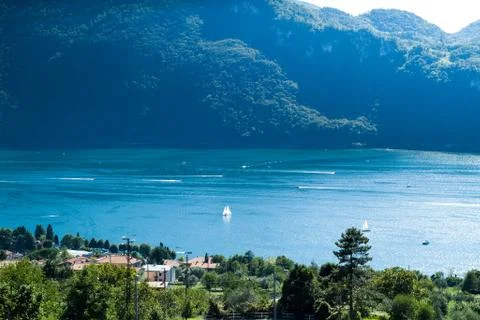 Lake Como View Stock Photos