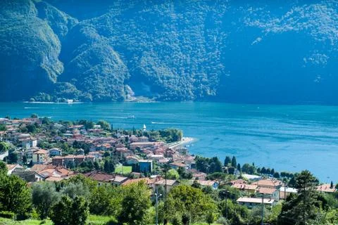 Lake Como View Stock Photos