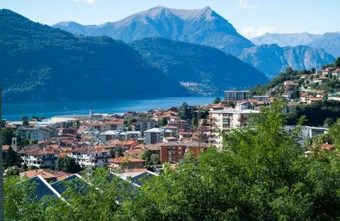 Lake Como View Stock Photos