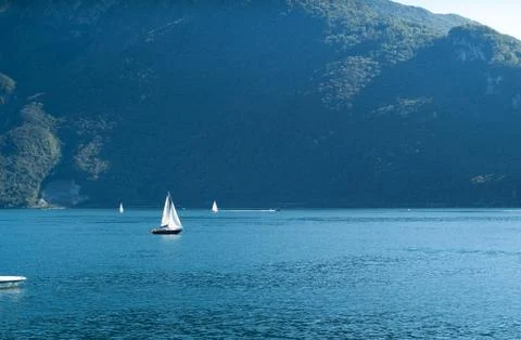Lake Como View Stock Photos