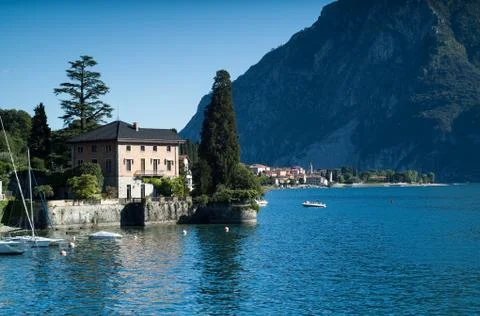 Lake Como View Stock Photos
