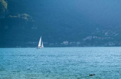 Lake Como View Stock Photos