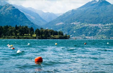 Lake Como View Stock Photos