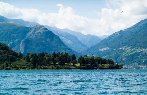 Lake Como View Stock Photos