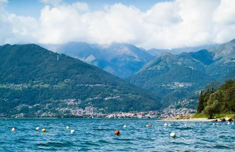 Lake Como View Stock Photos