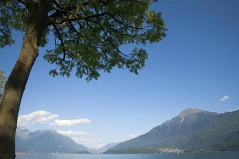 Lake como's landscape Stock Photos