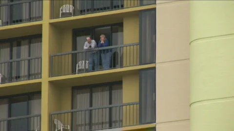 Lake conroe hotel tower Stock Footage 569660