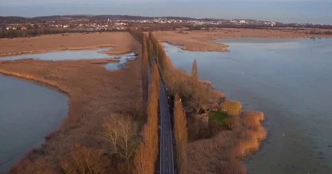 Lake Constance from Aerial view Stock Footage 73456752