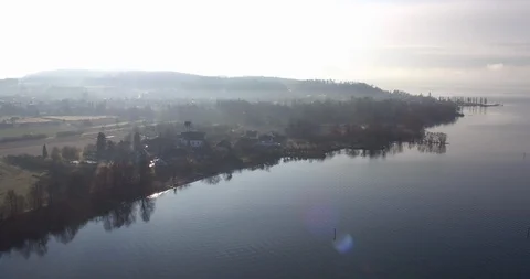 Lake Constance and typical Germany village and Bodensee Stock Footage 85518675