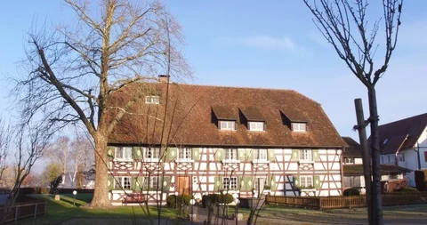 Lake Constance and typical Germany village and Bodensee Stock Footage 85527195