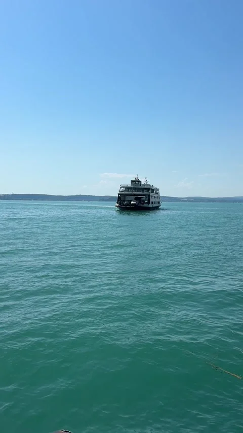 Lake Constance Ferry Crossing Between Konstanz and Meersburg Germany Stock Footage 337510428